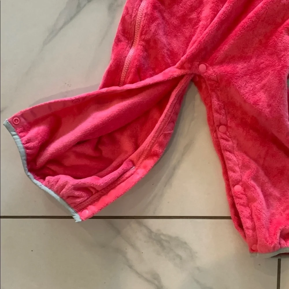 The North Face Pink Footies One Piece with Hood - Picture 5 of 5